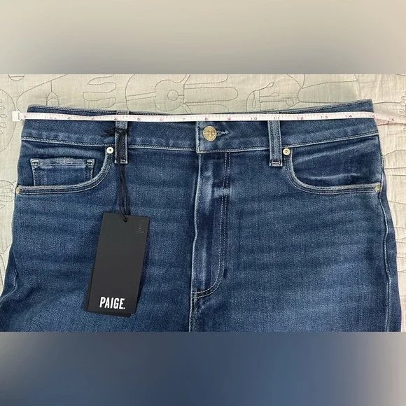 PAIGE Anessa High Rise Straight Leg Jeans Arpeggio Wash Size 28 NWT $249 - Picture 7 of 13